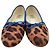 Autre Marque Chaussons de ballet Odette e Odile Leopard Marron - vue 3