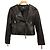 Autre Marque GRACE CONTINENTAL Lederjacke kurz Schwarz