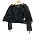 Autre Marque GRACE CONTINENTAL Lederjacke kurz Schwarz - Ansicht 3