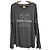 Autre Marque Gelato Pique French Rayon Logo Pullover Marrone Grigio antracite