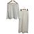 Autre Marque Simplicite Spitzen-Langarmshirt und transparente Hose 2-Way-Set Weiß