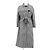 Miu Miu Houndstooth Virgin Wool Coat Black