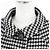 Miu Miu Houndstooth Virgin Wool Coat Black - view 3