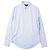 Camisa de algodón a rayas con cadena logo LV Louis Vuitton Azul