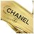 Décolleté Slingback Chanel Coco Mark Glitter Nero D'oro - vista 10