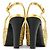 Décolleté Slingback Chanel Coco Mark Glitter Nero D'oro - vista 5
