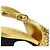 Décolleté Slingback Chanel Coco Mark Glitter Nero D'oro - vista 6