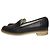 LANVIN en Bleu Leder-Loafer Schwarz - Ansicht 2