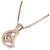 Autre Marque Collana K10 Pink Gold Diamante Rosa - vista 4