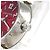 Reloj Louis Vuitton Tambour de acero inoxidable Roja - vista 5