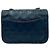 Borsa a tracolla Chanel Matelassé in pelle di agnello Blu - vista 6