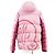 Giacca in piumino Moncler PAVIOT in cotone e nylon Rosa - vista 5