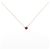 Autre Marque Au750 Ruby Necklace Golden