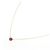 Autre Marque Au750 Ruby Necklace Golden - view 2
