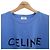 Céline T-Shirt aus Baumwolle Blau - Ansicht 5
