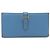 Portafoglio lungo Hermès Béarn 2PLIS VEAU EPSOM Blu