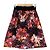 Saia com estampa floral LANVIN en Bleu Preto Vermelho