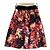 Saia com estampa floral LANVIN en Bleu Preto Vermelho - vista 3