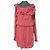 Autre Marque Vestido Replay Estampado Animal Print Roja