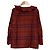 Autre Marque Blusa de cupro a cuadros en dos tonos DRESSTERIOR Roja - vista 2