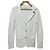 Autre Marque Chaqueta entallada de punto Lardini Blanco Blanco roto