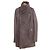 Rick Owens Hun Coat Leather Coat Marrone
