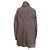 Rick Owens Hun Coat Leather Coat Marrone - vista 2