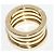 Bulgari Anello Bvlgari B.zero1 Au750 4 Band Misura 48 D'oro - vista 3