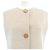 Hermès Chaleco largo Double Face 100% Baby Cashmere 34 Beige - vista 5