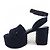 Sandali in tweed di cotone CHANEL G46430B20339 Nero - vista 2