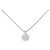 Autre Marque Royal Asscher Platin-Diamant-Halskette Silber