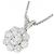 Autre Marque Royal Asscher Platin-Diamant-Halskette Silber - Ansicht 3