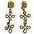 Pendientes de clip Chanel Dorado