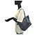 Borsa a tracolla 2 vie COACH Big Signature in pelle Blu Blu navy - vista 7