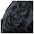 Chanel Camellia Pattern Velour Collarless Jacket Black - view 4