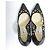 Décolleté a punta in pelle traforata Jimmy Choo Nero - vista 4