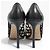 Décolleté a punta in pelle traforata Jimmy Choo Nero - vista 6