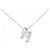 Autre Marque Collar de diamantes PT900 PT850 Plata