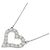 Autre Marque Collana Cuore con Diamanti PT900 PT850 Argento - vista 3