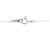 Autre Marque Diamantenhalskette PT950 PT850 Silber - Ansicht 5