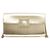 Clutch Roger Vivier Efflorescence em cetim e couro Dourado