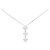 Autre Marque Collana a tre diamanti Pt900 Pt850 Argento
