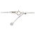Autre Marque Collana a tre diamanti Pt900 Pt850 Argento - vista 5