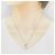Autre Marque Platin-Diamant-Kleeblatt-Halskette Silber - Ansicht 6