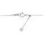 Autre Marque Platin-Saphir-Diamant-Halskette Silber - Ansicht 5
