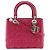 Autre Marque Borsa 2way Christian Dior Lady Dior in pelle Cannage Rosa Fuschia
