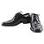 Yves Saint Laurent Saint Laurent Patent Leather Lace-Up Dress Shoes Black