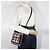 Sac Burberry Mini Pocket Bag en nylon et veau 2 voies Noir Rouge - vue 15