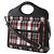 Sac Burberry Mini Pocket Bag en nylon et veau 2 voies Noir Rouge - vue 2