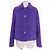 Chaqueta de algodón Valentino Roman Stud Púrpura